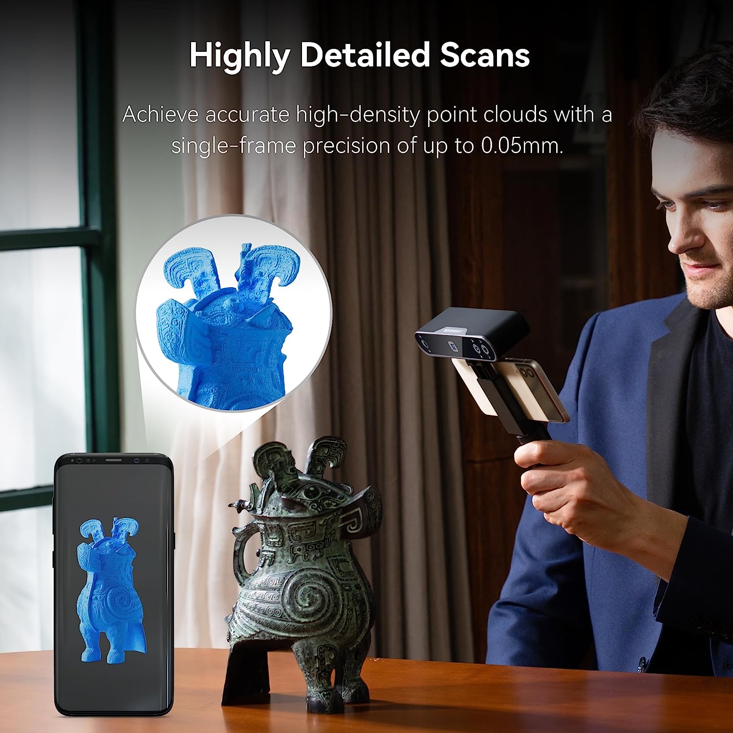 Revopoint POP 3 yüksek hassasi - Handheld 3D Scanner High Precision incelemesi ve fiyatı