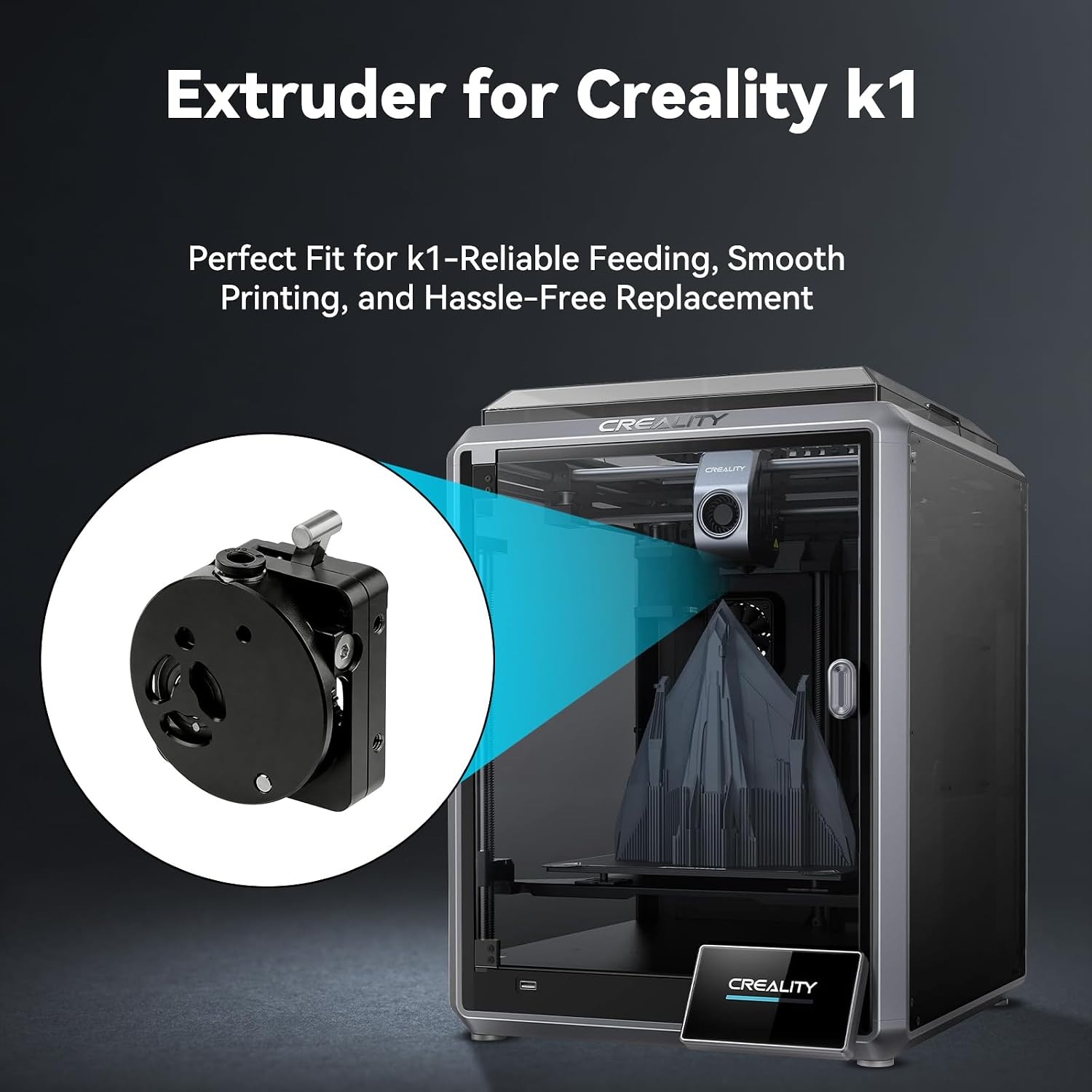 K1/K1 Max/K1C/K1 SE için Geliş - Direct Drive Dual Gear Extruder High Speed incelemesi ve fiyatı